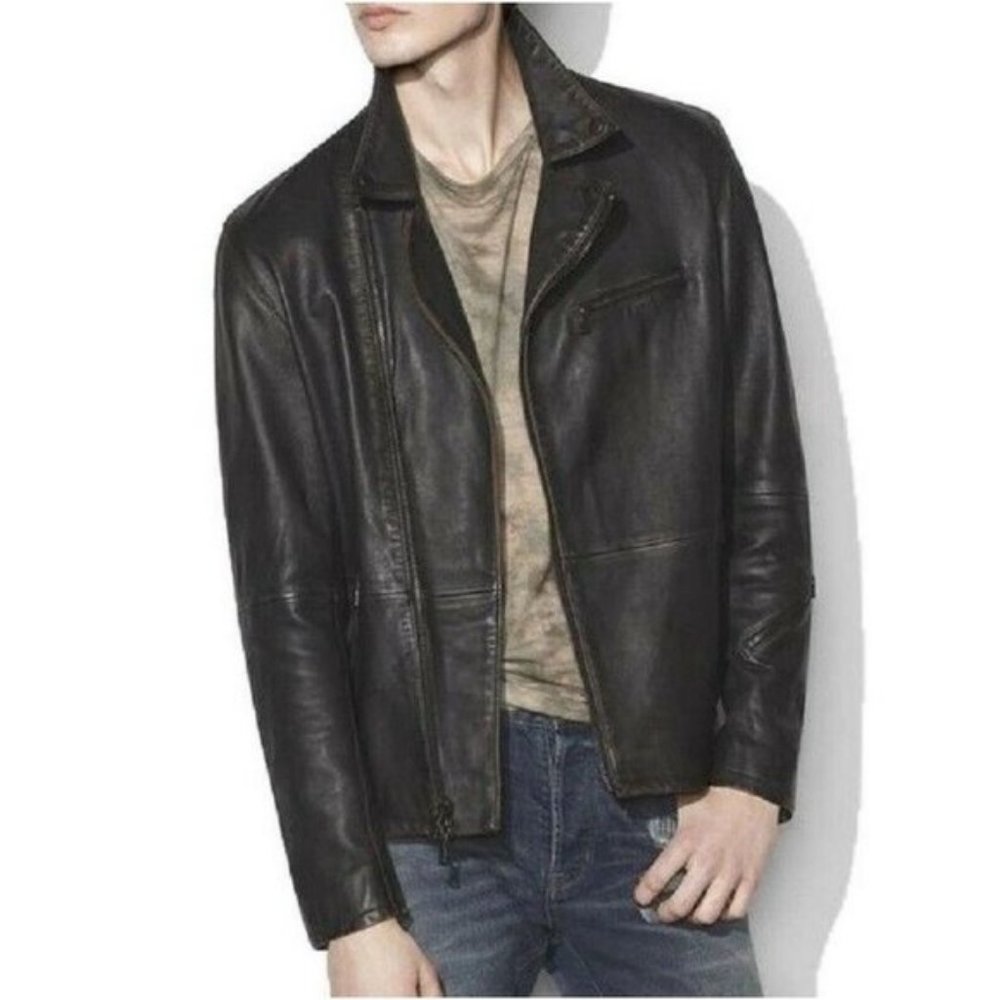 SOLD - John Varvatos USA Distressed Biker Jacket